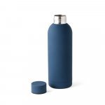 ODIN. Garrafa em a&ccedil;o inox 36% reciclado de parede dupla t&eacute;rmica, isolada a v&aacute;cuo (550 mL) - Azul marinho
