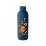 ODIN. Garrafa em a&ccedil;o inox 36% reciclado de parede dupla t&eacute;rmica, isolada a v&aacute;cuo (550 mL) - Azul marinho