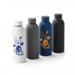 ODIN. Garrafa em a&ccedil;o inox 36% reciclado de parede dupla t&eacute;rmica, isolada a v&aacute;cuo (550 mL)