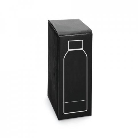 ODIN. Garrafa em a&ccedil;o inox 36% reciclado de parede dupla t&eacute;rmica, isolada a v&aacute;cuo (550 mL)