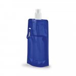 KWILL. Squeeze dobr&aacute;vel em PE com sistema "push-pull" e acabamento transl&uacute;cido (460 mL) - Azul