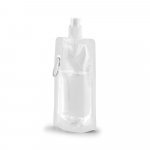 KWILL. Squeeze dobr&aacute;vel em PE com sistema "push-pull" e acabamento transl&uacute;cido (460 mL) - Branco