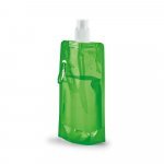 KWILL. Squeeze dobr&aacute;vel em PE com sistema "push-pull" e acabamento transl&uacute;cido (460 mL) - Verde