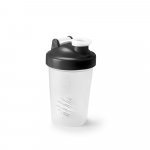 NURMI. Shaker em HDPE com tampa flip top em PP (550 mL) - Preto