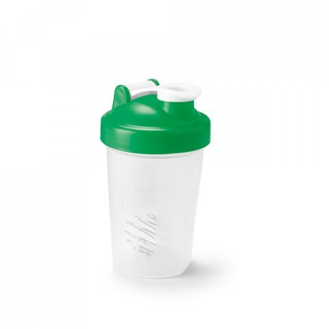 NURMI. Shaker em HDPE com tampa flip top em PP (550 mL) - Verde