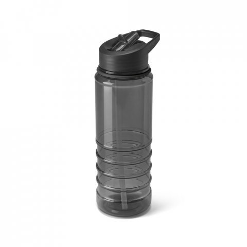 ODRET. Squeeze em AS e tampa em PP, com bico de canudo flip (650 mL) - Preto
