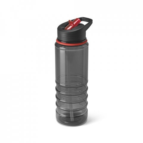 ODRET. Squeeze em AS e tampa em PP, com bico de canudo flip (650 mL) - Vermelho