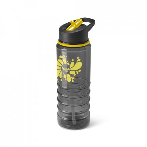 ODRET. Squeeze em AS e tampa em PP, com bico de canudo flip (650 mL) - Amarelo