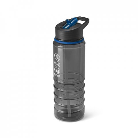 ODRET. Squeeze em AS e tampa em PP, com bico de canudo flip (650 mL) - Azul royal