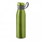 KORVER. Squeeze em alum&iacute;nio com tampa flip flop em AS e PP (650 mL) - Verde claro