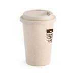 TISANA. Copo para viagem em fibra de bambu (60%) e PP (40%) (450 mL) - Natural claro
