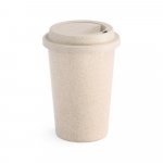 TISANA. Copo para viagem em fibra de bambu (60%) e PP (40%) (450 mL) - Natural claro
