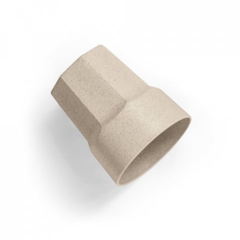 PETRELLI. Copo em fibra de arroz (60%) e PP (40%) (400 mL) - Natural claro