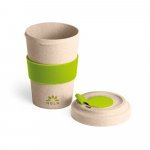 CANNA. Copo para viagem em fibra de bambu (60%) e PP (40%) (500 mL) - Verde claro
