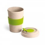 CANNA. Copo para viagem em fibra de bambu (60%) e PP (40%) (500 mL) - Verde claro