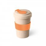 CANNA. Copo para viagem em fibra de bambu (60%) e PP (40%) (500 mL) - Laranja