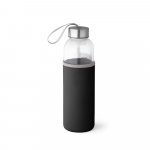 RAISE. Squeeze em vidro e tampa em a&ccedil;o inox com al&ccedil;a (520 mL) - Preto