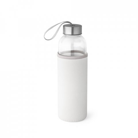 RAISE. Squeeze em vidro e tampa em a&ccedil;o inox com al&ccedil;a (520 mL) - Branco