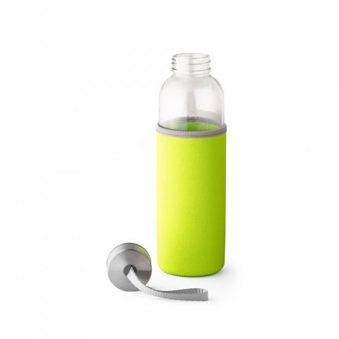 RAISE. Squeeze em vidro e tampa em a&ccedil;o inox com al&ccedil;a (520 mL) - Verde claro