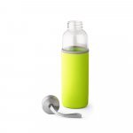 RAISE. Squeeze em vidro e tampa em a&ccedil;o inox com al&ccedil;a (520 mL) - Verde claro