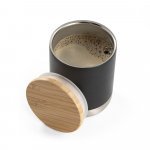 NORRE TUMBLER. Copo de viagem em a&ccedil;o inox, t&eacute;rmico com parede dupla isolada a v&aacute;cuo (370 mL) - Preto