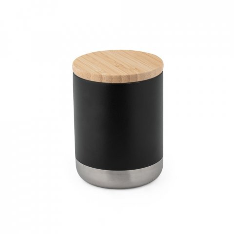 NORRE TUMBLER. Copo de viagem em a&ccedil;o inox, t&eacute;rmico com parede dupla isolada a v&aacute;cuo (370 mL) - Preto