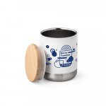 NORRE TUMBLER. Copo de viagem em a&ccedil;o inox, t&eacute;rmico com parede dupla isolada a v&aacute;cuo (370 mL) - Branco