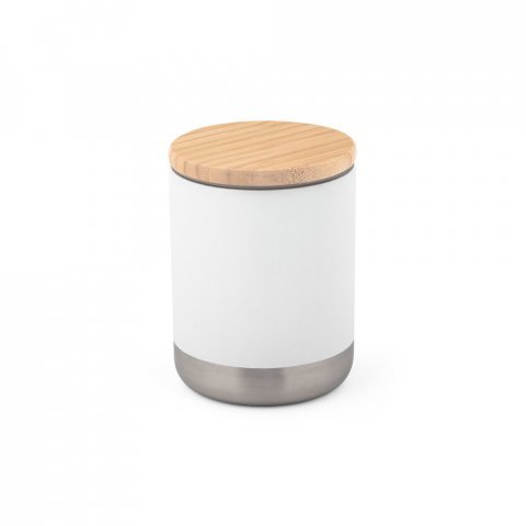 NORRE TUMBLER. Copo de viagem em a&ccedil;o inox, t&eacute;rmico com parede dupla isolada a v&aacute;cuo (370 mL) - Branco