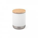 NORRE TUMBLER. Copo de viagem em a&ccedil;o inox, t&eacute;rmico com parede dupla isolada a v&aacute;cuo (370 mL) - Branco