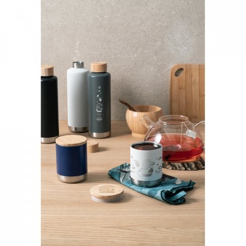 NORRE TUMBLER. Copo de viagem em a&ccedil;o inox, t&eacute;rmico com parede dupla isolada a v&aacute;cuo (370 mL)