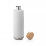 NORRE BOTTLE. Garrafa em a&ccedil;o inox de parede dupla t&eacute;rmica, isolada a v&aacute;cuo (640 mL) - Branco