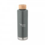 NORRE BOTTLE. Garrafa em a&ccedil;o inox de parede dupla t&eacute;rmica, isolada a v&aacute;cuo (640 mL) - Cinza escuro