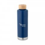 NORRE BOTTLE. Garrafa em a&ccedil;o inox de parede dupla t&eacute;rmica, isolada a v&aacute;cuo (640 mL) - Azul marinho