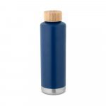 NORRE BOTTLE. Garrafa em a&ccedil;o inox de parede dupla t&eacute;rmica, isolada a v&aacute;cuo (640 mL) - Azul marinho