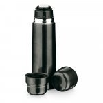 HEAT. Garrafa em a&ccedil;o inox de parede dupla t&eacute;rmica, isolada a v&aacute;cuo (750 mL) - Chumbo