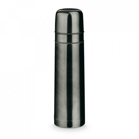 HEAT. Garrafa em a&ccedil;o inox de parede dupla t&eacute;rmica, isolada a v&aacute;cuo (750 mL) - Chumbo