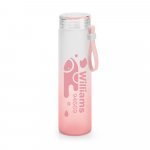 WILLIAMS. Squeeze em vidro borossilicato com al&ccedil;a (470 mL) - Rosa claro