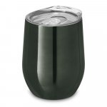 RONDE. Copo de viagem t&eacute;rmico em a&ccedil;o inox de parede dupla isolada a v&aacute;cuo (400 mL) - Chumbo