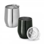 RONDE. Copo de viagem t&eacute;rmico em a&ccedil;o inox de parede dupla isolada a v&aacute;cuo (400 mL)