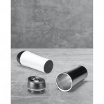 MONARDA. Copo de viagem em a&ccedil;o inox, t&eacute;rmico com parede dupla isolada a ar (470 mL)