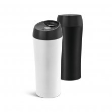 MONARDA. Copo de viagem em a&ccedil;o inox, t&eacute;rmico com parede dupla isolada a ar (470 mL)