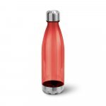 ANCER. Squeeze em AS, com tampa e base em a&ccedil;o inox (700 mL) - Vermelho