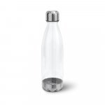 ANCER. Squeeze em AS, com tampa e base em a&ccedil;o inox (700 mL) - Transparente