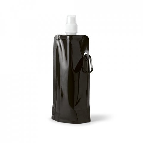 DECNOP. Squeeze dobr&aacute;vel em PE com bico de sistema "push-pull" e acabamento mate (460 mL) - Preto