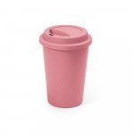 BACURI. Copo para viagem em fibra de bambu (60%) e PP (40%) (450 mL) - Rosa claro
