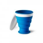 MODRIC L. Copo de viagem em silicone e PP (400 mL) - Azul royal