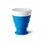 MODRIC L. Copo de viagem em silicone e PP (400 mL) - Azul royal