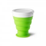 MODRIC L. Copo de viagem em silicone e PP (400 mL) - Verde claro