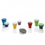 ORTON. Copo de viagem em silicone com tampa em PP (240 mL)