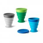 ORTON L. Copo de viagem em silicone com tampa em PP (400 mL)